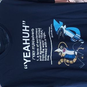 "YEAHUH" Regular Show T-Shirt  size XL, 100% cotton.